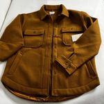 Brixton Durham Shirt Jacket Shacket Washed Copper Brown Size Large Long Sleeve Photo 1