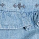 & Other Stories NWT & OTHER STORIES Blue Frill Denim Long Sleeve Turtleneck Dress Size 8 Photo 2