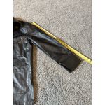 Cider  Women's Oversized Black Faux Leather Jacket Size XS (A525) Photo 8