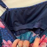 Floral Blue and Pink Women's Flounce 2 layered Hi Photo 5