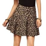 Free People NWT Women’s Chenille Cheetah Print Mini Skater Skirt Size 8 Photo 0