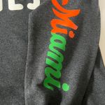 Miami Hurricanes oversized Medium crewneck sweatshirt fit. Brand new. Gray Photo 2