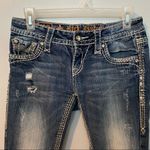 Rock Revival  Vivian Boot Embellished Distressed Jeans Size 26 Photo 5