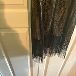 Miss California Apparel Black And Tan Lace Fringe‎ Dress Size Large Photo 6