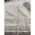 Pink Lily  One Shoulder Dress Women Size M White Side Zip Long Sheer Sleeve Photo 8