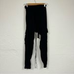 Ulla Johnson  Black Crepe Cargo Dropped Waist Jogger Sweatpants Womens 2 Goth Photo 4