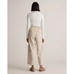 Quince Women's Vintage Wash Tencel Drawstring Cargo Pants Size Large In Shale Photo 1