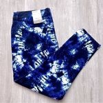 Style & Co Blue Tie Dye Skinny Jeans 14P Photo 0