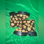 Farm Rio Banana Bunch Lug Sole Puffer Stylish Black and Orange Boots size 7.5 Photo 2