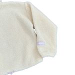 Levi's Aura Sherpa Sweatshirt Top Cream Almond Milk Pink Logo Women’s Small Photo 5