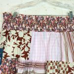 Universal Threads Universal Thread Patchwork Skirt Womens XL Pink Ivory Floral Stripe Boho Cottage Photo 11