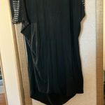 cha cha vente Black Embellished Ruched top small Photo 7