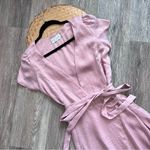 Revolve‎ resa Lindsay dress pink satin wrap maxi Size M Photo 3