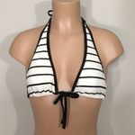 Kate Spade black & ivory triangle bikini top. New Photo 3