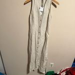 ONIA NWT  Air Linen Button Down Maxi Dress- Size XS Photo 6