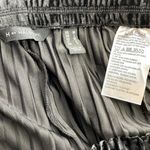 H by Halston  Trousers Pants Pleated Elastic Waist Wide Velvet Black Medium 36x34 Photo 2