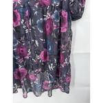 Torrid Lexie Dark Floral Sheer Hi Low Tunic Women Plus Size 3X Black Whimsigoth Photo 7