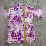 Soma COOL NIGHTS Kimono Short tie up soft Robe Size L/XL floral pink white Purple Photo 9