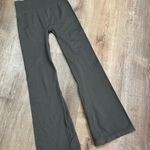 OQQ | Brown Ribbed Stretch Knit High Waist Lounge Flare Leggings Green Size L Photo 0