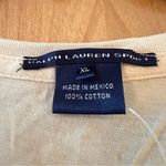 Ralph Lauren  Sport Short Sleeve Top Vintage Shirt Womens Yellow V-Neck NWT XL Photo 3