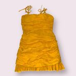 Lovers + Friends REVOLVE  Amy Mini Dress new marigold yellow size medium Photo 2
