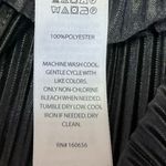 Nicole Miller Black Silk Satin Plisse Pleated Button Down Shirt Blouse Top Sz L Photo 4