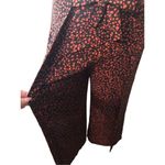 BP black and orange palazzo high waist with attach front tie belt wide leg size Photo 3