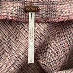 Free People  Plaid Puff Sleeve Belted Mini‎ Dress L | Preppy Soft Aesthetic Photo 7