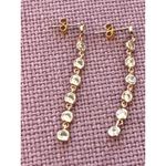Lili Claspe Cici Duster Earrings in Gold New Womens Dangle Drop Crystal Jewelry Photo 4