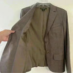 Eddie Bauer Blazer Wool Blend Womens Size 2 Brown Casual Formal Timeless Photo 8