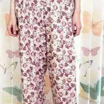 Bog Collective Off Shoulder Floral Jumpsuit Large Flare Cottagecore Artsy‎ Flowy Pink Photo 0