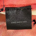 Natori Josie 100% Silk Floral Blouse Top Watercolor Art To Wear S Red Yellow Photo 6