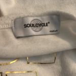 SoulCycle 🔵 SALE 3/$25 PEACE LOVE SOUL HACCI CREW NECK WHITE GOLD PULLOVER SHIRT Photo 4
