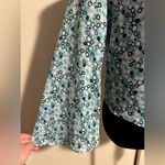 Apostrophe EUC  Vintage Blue, White, and Black Circle Patterned Blouse size 8P Photo 4