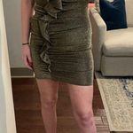 Likely Mini Ali Gold Metallic Strapless Stretch Bodycon Dress Size 6 NWT Photo 2