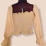 Square Neck Smocked Drawstring Top Photo 8