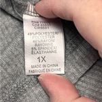 Chaser  Womens‎ Size 1X Grey Gray Boxy Short Sleeve Ribbed Henley Top Shirt NEW Photo 2