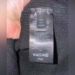 Maeve  anthropologie Small Black Ribbed Short Sleeve T-shirt‎ Photo 3