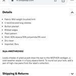 Mother The Slim Low Cardigan Crop Bad Boy Magnet Size XS Photo 3