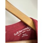 Soft Surroundings Womens Maxi Dress Size L Red 1/2 Sleeve Stretch Cross Back Photo 5