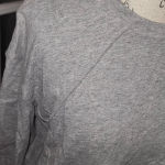 Evidnt NWT  Los Angeles Womens Gray Long Sleeve Split Sleeve Top‎ Medium Photo 2