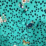 Bebop Floral Midi Dress L XL Flutter Sleeve Babydoll Cottagecore Smocked Green Photo 12