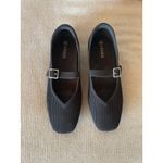 Vivaia Margot Square Toe Mary Jane Flats Black Shoes EU 37 US 6.5 Photo 5