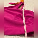 Old Navy  bikini swim top - one shoulder - pink & orange. Large Photo 9