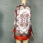 ZARA Multicolor long sleeve Paisley button-down shirt sz L Photo 5