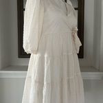 Calvin Klein NWT Side-Tie Belt Pinstripe Tiered Dress, Petite Size 6 Retail $134 Photo 2