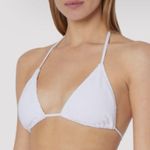 Victoria's Secret Victoria’s Secret White Triangle Slide Bikini Swim Suit Set M Photo 2