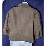 Gianni Bini Brown Tweed Wool Blend Elbow Sleeve Jacket Size M Photo 1