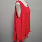Avon Signature Collection red flutter hem blouse size 1X Photo 2