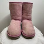 UGG  Australia Classic‎ Short 5825 Leather Sheepskin Lined Winter Boots Pink 8 Photo 1